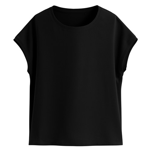 輕柔連袖寬版上衣-女