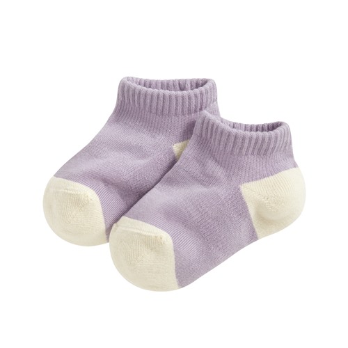 毛圈配色踝襪-童