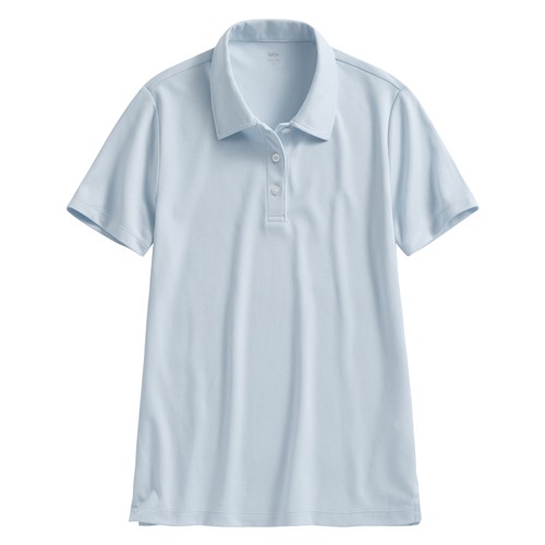 涼感網眼polo衫-女