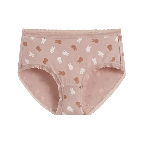 Miffy莫代爾蕾絲印花中腰內褲-女