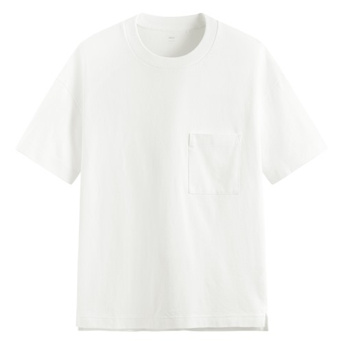粗紡寬版口袋T恤-男