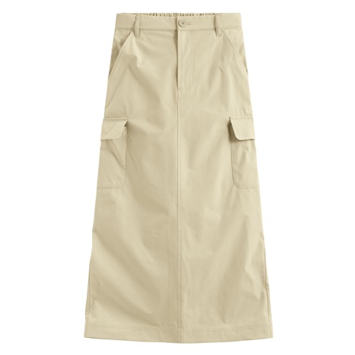 機能彈性工裝長裙-女