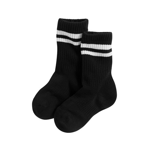 毛圈配條中筒襪-童