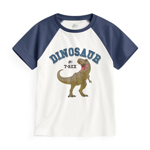 Jurassic World拉克蘭袖印花T恤-08-童
