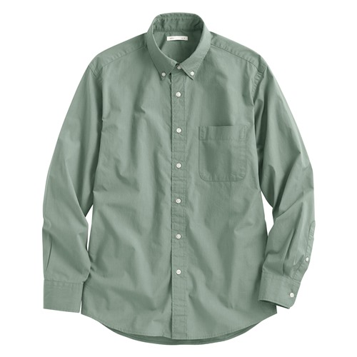 柔棉長袖襯衫-男