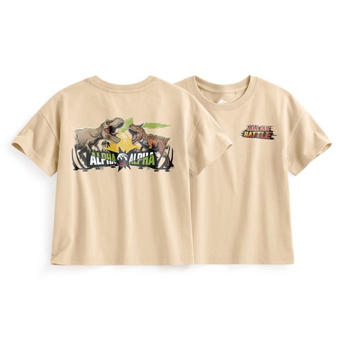 Jurassic World寬版印花T恤-09-童