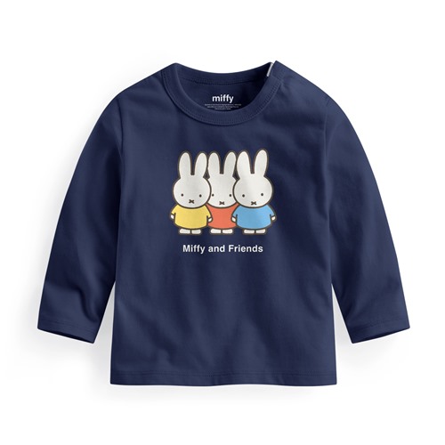 Miffy and Friends長袖印花T恤-05-Baby
