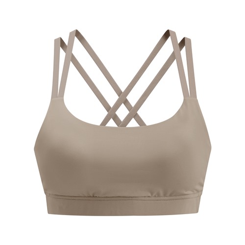 運動中度支撐交叉細肩帶Bra背心-女