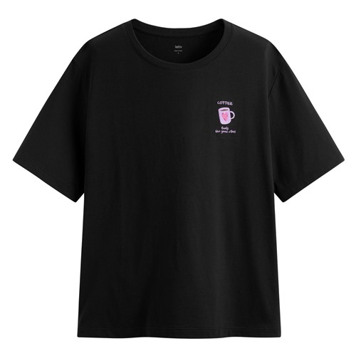 莫代爾寬版電繡上衣-女