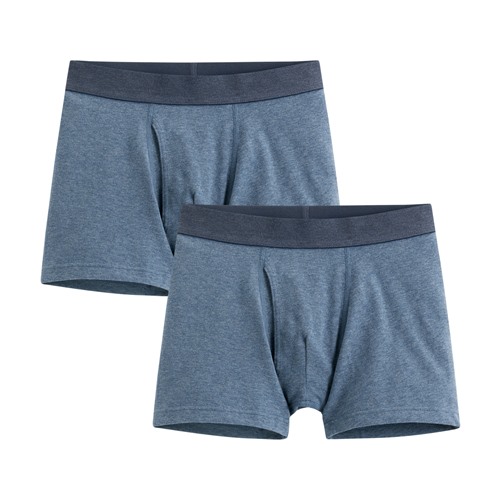 棉質中腰平口內褲(2入)-男