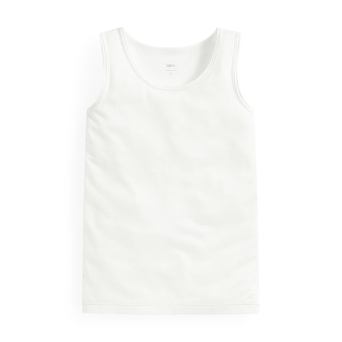 輕涼網眼圓領背心-童