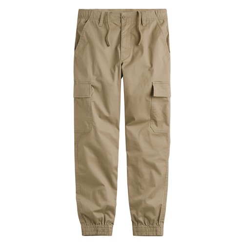 輕型棉質工裝束口褲-男