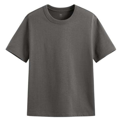 純棉厚磅圓領T恤-男