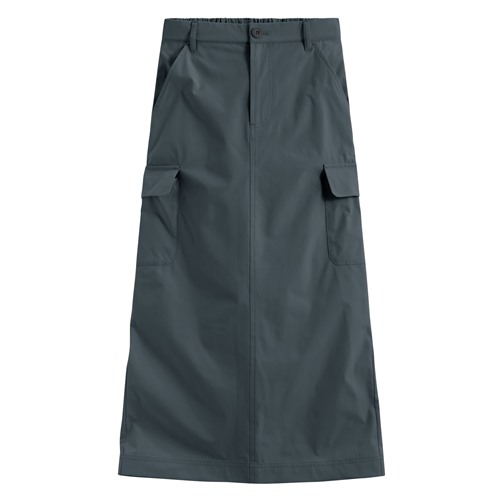 機能彈性工裝長裙-女