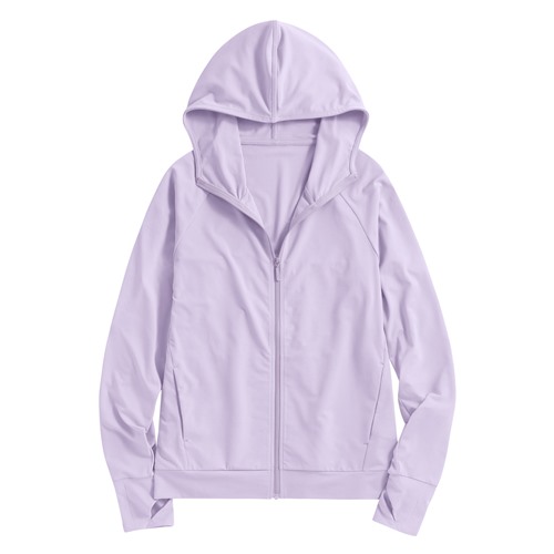 吸排抗UV網眼連帽外套-女