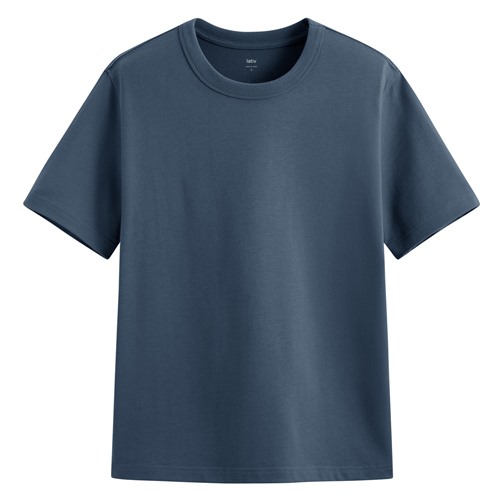 純棉厚磅圓領T恤-男