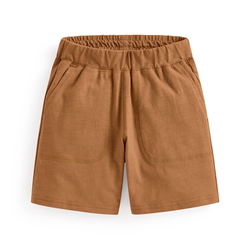 竹節棉口袋短褲-童