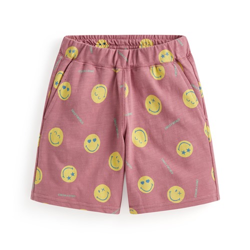SmileyWorld®竹節棉印花口袋短褲-童