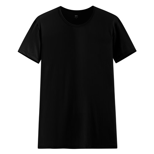 輕涼網眼圓領短袖T恤-男