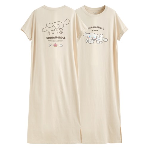 三麗鷗純棉連袖長洋裝-女