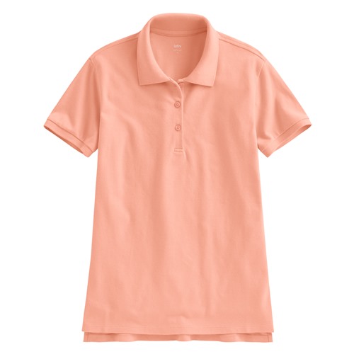 棉質網眼彈性polo衫-女