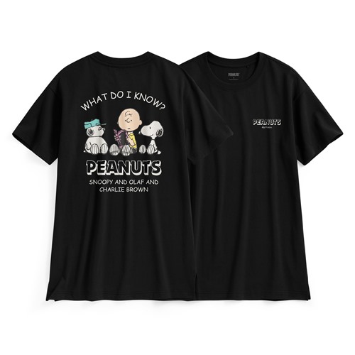 史努比系列寬長版印花T恤-29-女