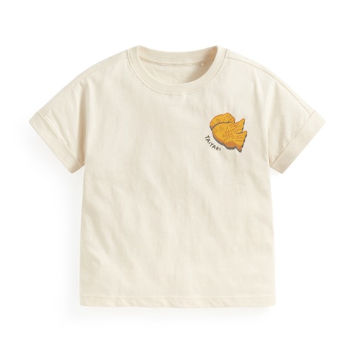 竹節棉美食印花T恤-童