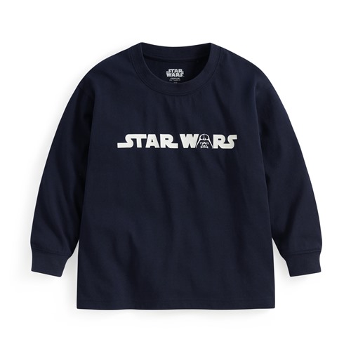 STAR WARS系列寬版長袖印花T恤-01-童