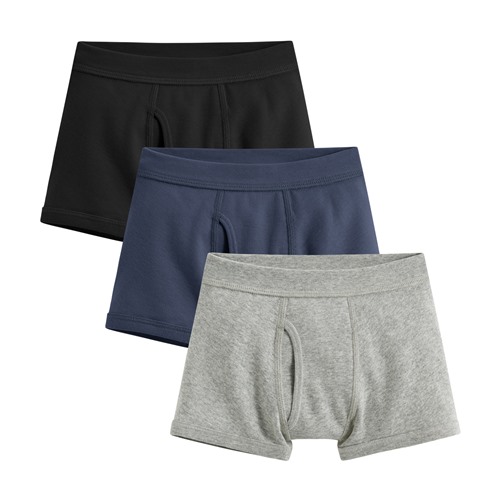 羅紋平口內褲(3入)-男童