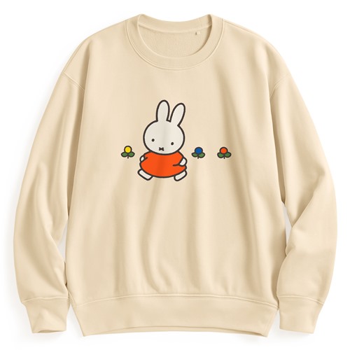 Miffy and Friends毛圈寬版印花圓領衫-03-女