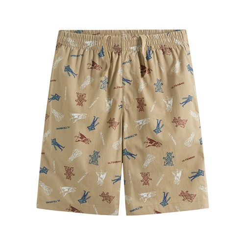 超人力霸王印花輕便短褲-男