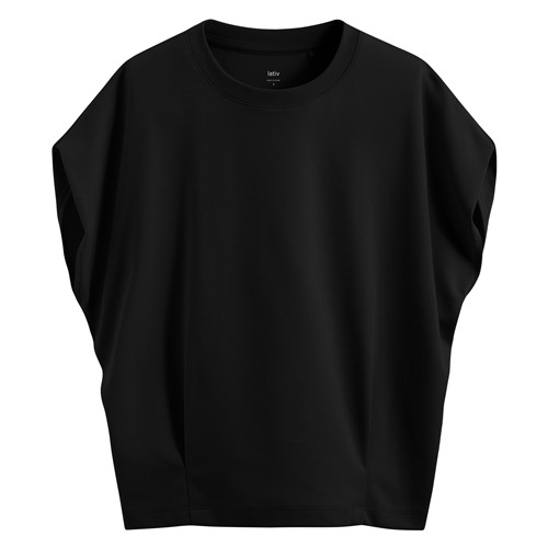 輕涼棉質腰打褶T恤-女