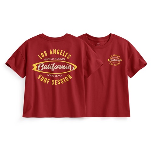 文字寬版印花T恤-02-童