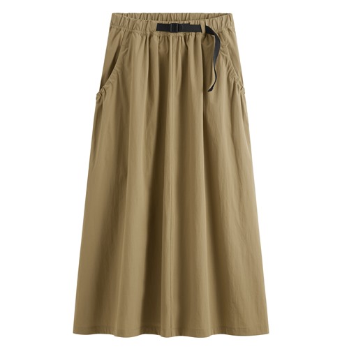 抽皺口袋長裙-女