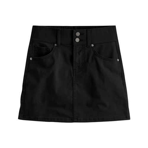 多色收腹牛仔連褲短裙-女