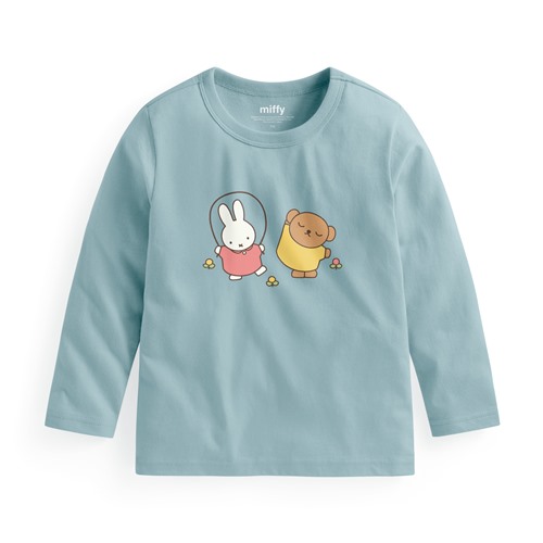 Miffy and Friends長袖印花T恤-05-童