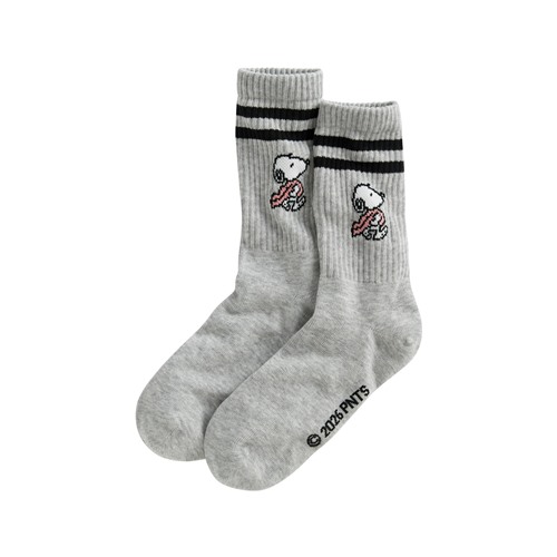 史努比系列中筒襪-女