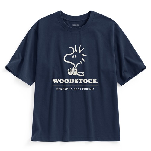 史努比系列寬版印花T恤-24-男