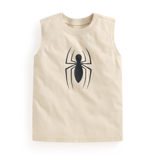 漫威系列純棉寬版印花背心-童