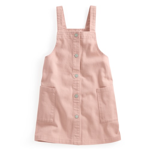 多色牛仔吊帶裙-童