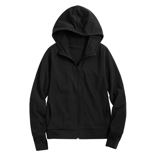 抗UV羅紋連帽外套-女