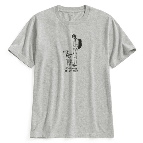 人物印花T恤-男