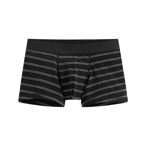 棉質低腰條紋平口內褲-男