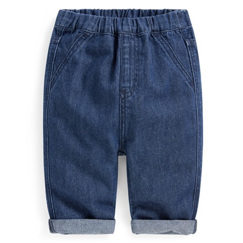 純棉寬鬆牛仔褲-Baby