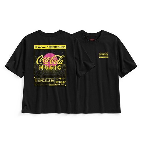 可口可樂寬版印花T恤-06-男