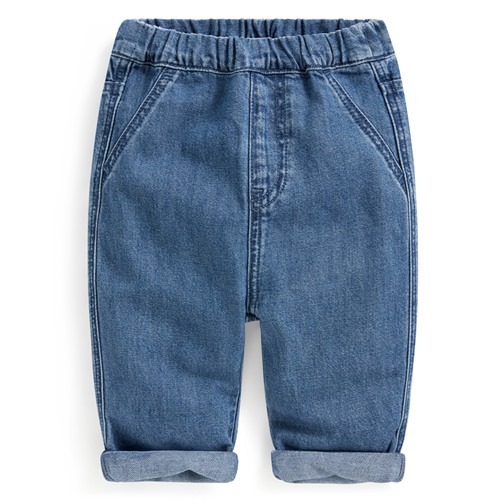 純棉寬鬆牛仔褲-Baby