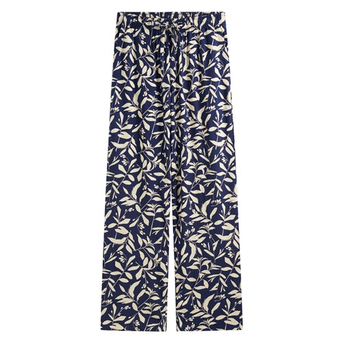 嫘縈植物花卉印花長褲-女