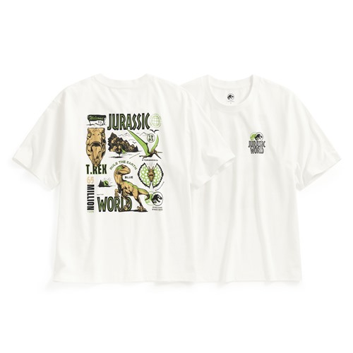 Jurassic World寬版印花T恤-05-男