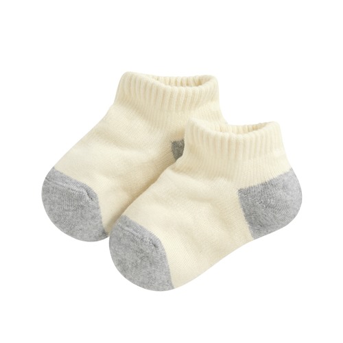 毛圈配色踝襪-童