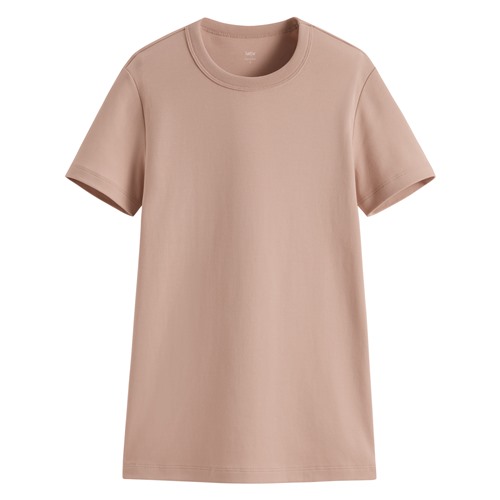 純棉厚實圓領T恤-女